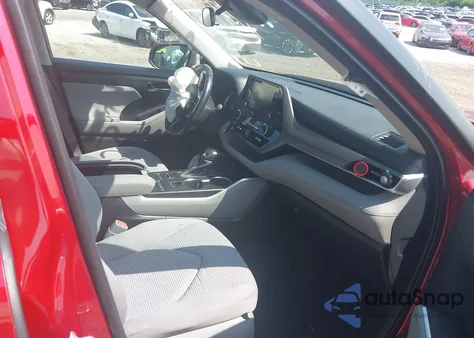 2020 Toyota Highlander Le z USA, uszkodzony, nr VIN 5TDBZRBH2LS048218